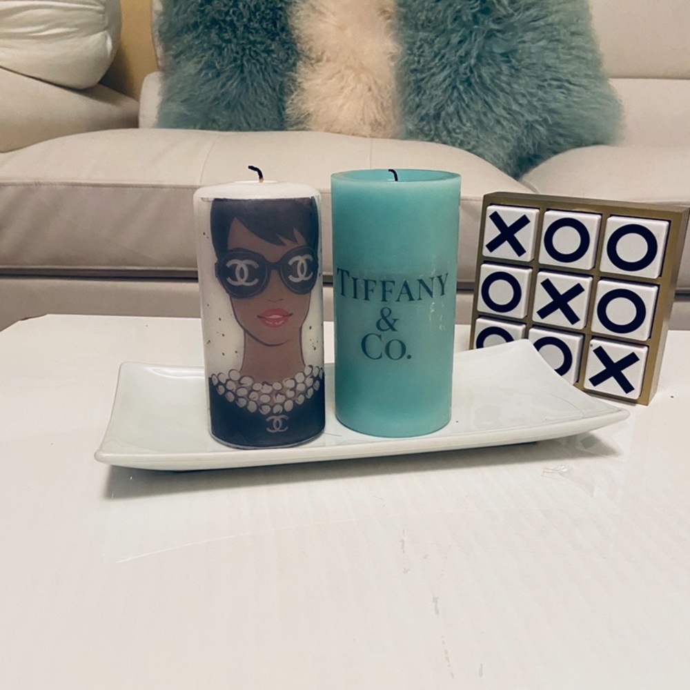Custom printed candles